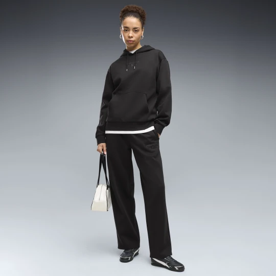 Zdjęcie produktu Damskie spodnie PUMA Class Straight Leg Fleece, Odzież, Czarny