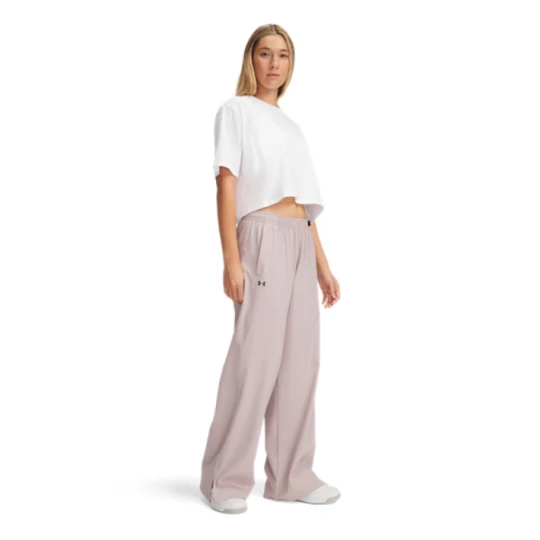 Zdjęcie produktu Damskie spodnie treningowe Under Armour Armoursport Wide Leg Pant - różowe