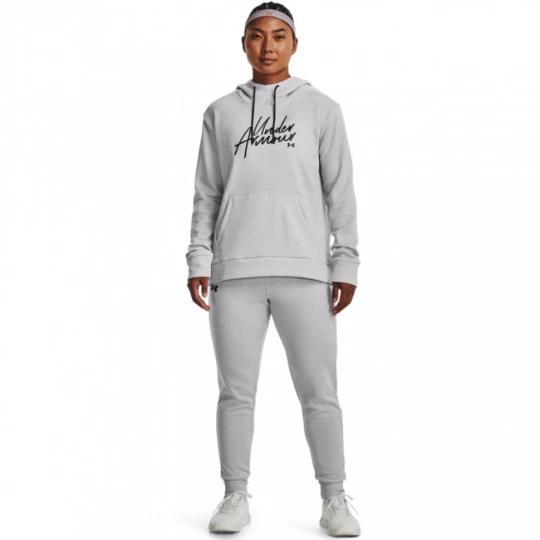 Zdjęcie produktu Damskie spodnie treningowe Under Armour Fleece Jogger - szare
