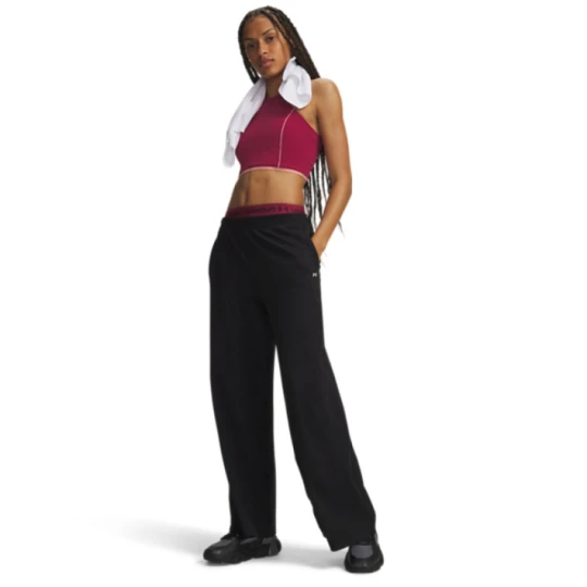 Zdjęcie produktu Damskie spodnie treningowe Under Armour Motion Wide Leg Pant - czarne