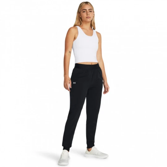 Zdjęcie produktu Damskie spodnie treningowe Under Armour Sport High Rise Woven Pant - czarne