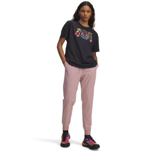 Zdjęcie produktu Damskie spodnie treningowe Under Armour Sport High Rise Woven Pant - różowe