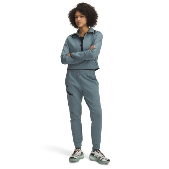 Zdjęcie produktu Damskie spodnie treningowe Under Armour Unstoppable Flc Jogger - niebieskie