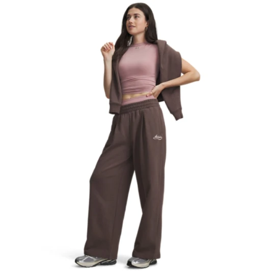 Zdjęcie produktu Damskie spodnie Under Armour RIVAL PLEATED VARSITY PANT - brązowe