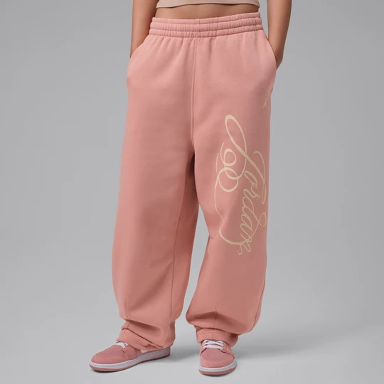 Zdjęcie produktu Damskie spodnie z dzianiny Fireside Jordan Brooklyn Fleece - Różowy