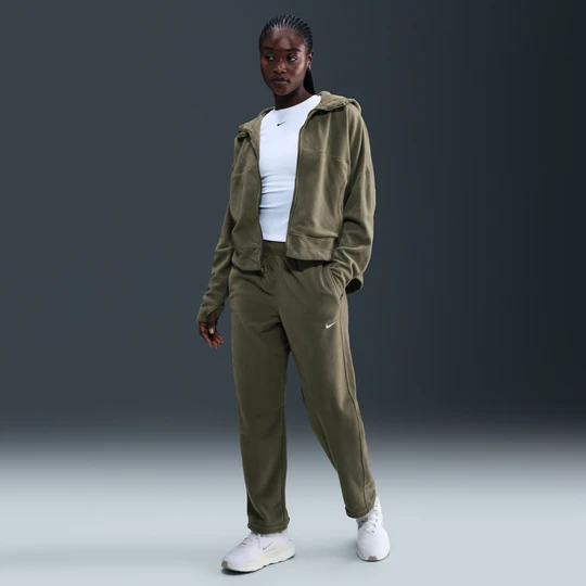 Zdjęcie produktu Damskie spodnie z dzianiny ze średnim stanem Therma-FIT Nike One - Zieleń