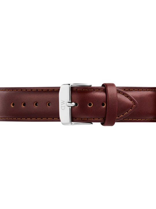 Zdjęcie produktu Daniel Wellington DW Strap Leather 21mm Silver brązowy