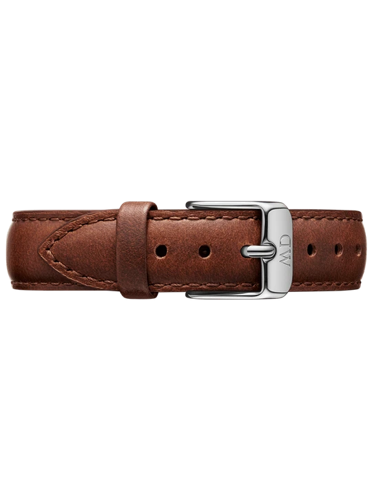 Zdjęcie produktu Daniel Wellington DW Strap Leather St Mawes 14mm Silver brązowy