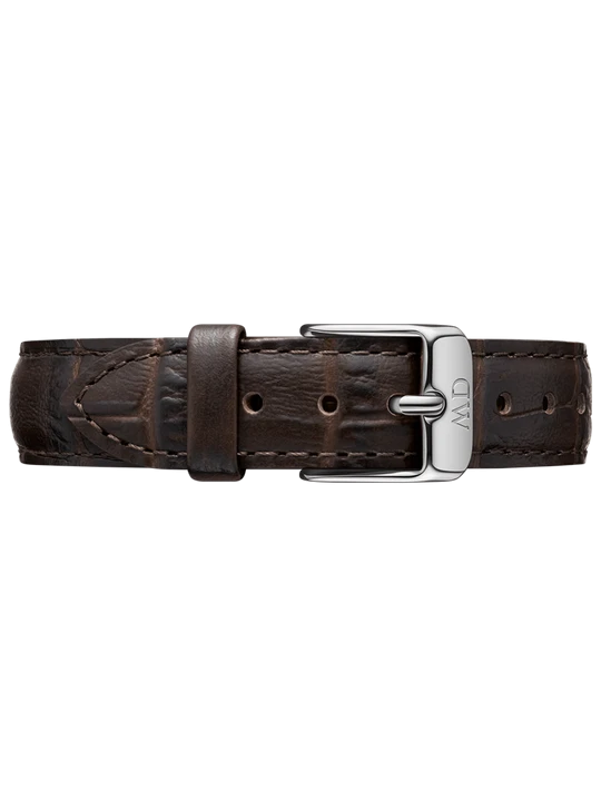 Zdjęcie produktu Daniel Wellington DW Strap Leather York 18mm Silver Dark brown