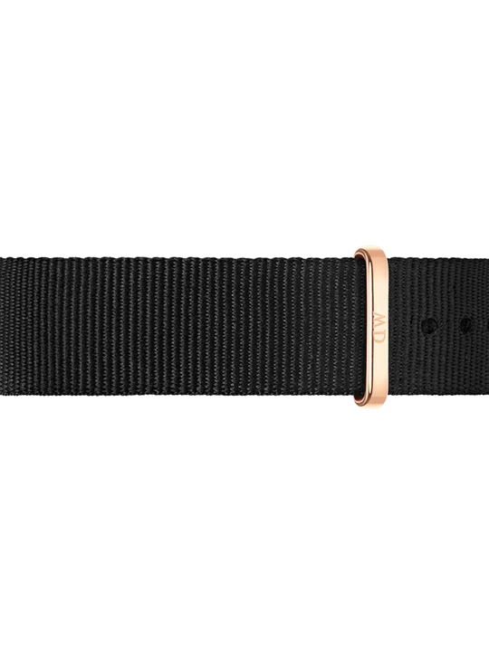 Zdjęcie produktu Daniel Wellington DW Strap Nato Cornwall 16mm Rose Gold czarny