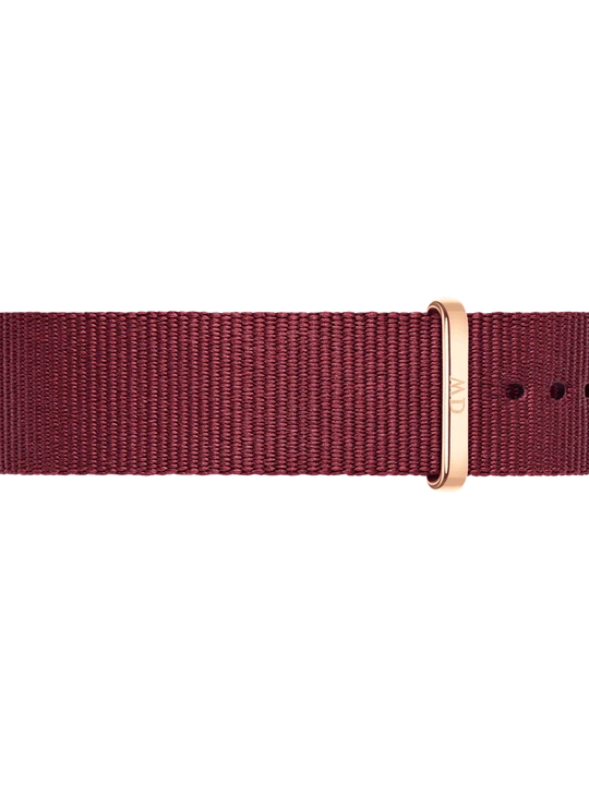 Zdjęcie produktu Daniel Wellington DW Strap Nato Roselyn 20mm Rose Gold Ruby Red