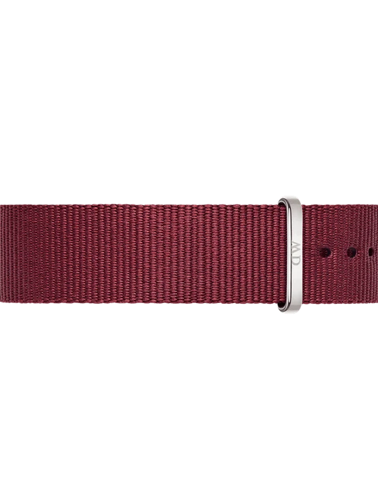 Zdjęcie produktu Daniel Wellington DW Strap Nato Roselyn 20mm Silver Ruby Red