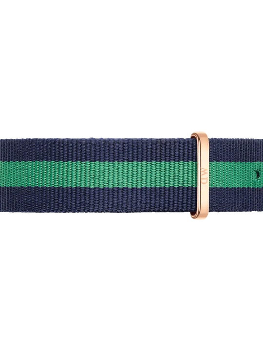 Zdjęcie produktu Daniel Wellington DW Strap Nato Warwick 20mm Rose Gold Blue and green