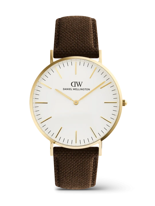 Zdjęcie produktu Daniel Wellington DW Watch Classic Brown Canvas Gold 40mm