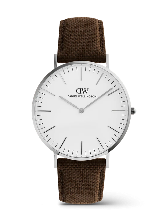 Zdjęcie produktu Daniel Wellington DW Watch Classic Brown Canvas Silver 40mm