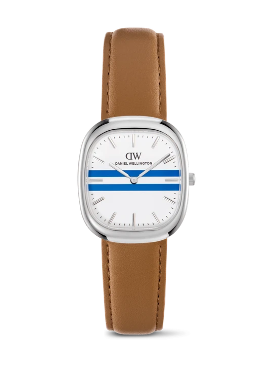 Zdjęcie produktu Daniel Wellington DW Watch Cort Tan Brown Leather White-Blue Silver 30mm