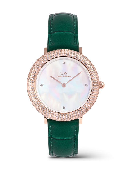 Zdjęcie produktu Daniel Wellington DW Watch Crystalline Bezel Green Croc Rose Gold 32mm