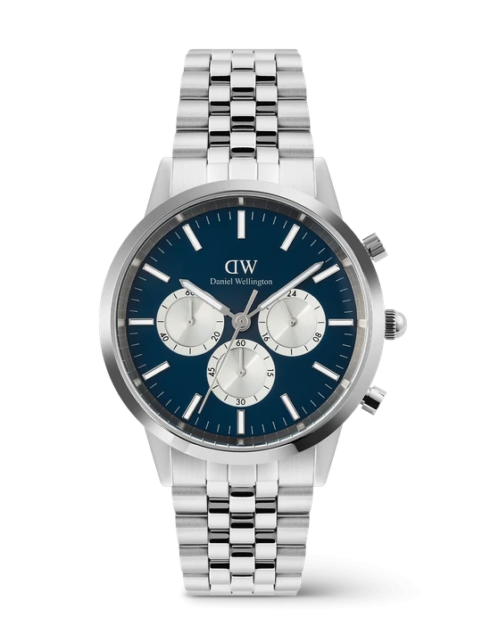 Zdjęcie produktu Daniel Wellington DW Watch Iconic Chronograph Arch 5-Link Arctic Panda Silver 42mm