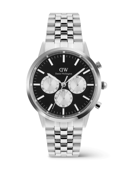 Zdjęcie produktu Daniel Wellington DW Watch Iconic Chronograph Arch 5-Link Onyx Panda Silver 42mm