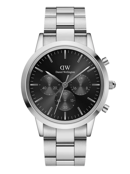 Zdjęcie produktu Daniel Wellington DW Watch Iconic Chronograph Link Onyx S 42mm Silver