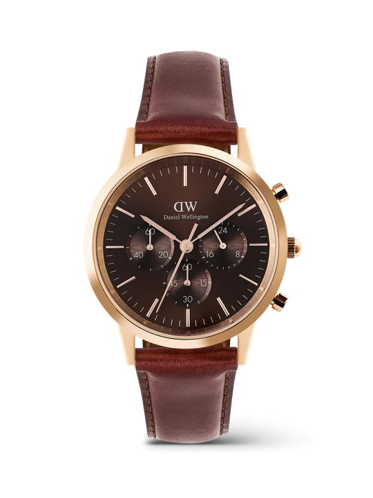 Zdjęcie produktu Daniel Wellington DW Watch Iconic Chronograph St Mawes Amber RG 42mm Rose Gold