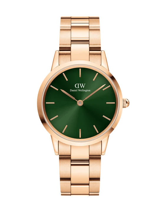 Zdjęcie produktu Daniel Wellington DW Watch Iconic Link Emerald Green Rose Gold 36mm