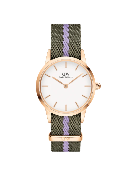 Zdjęcie produktu Daniel Wellington DW Watch Iconic NATO Green / Purple Rose Gold 28mm