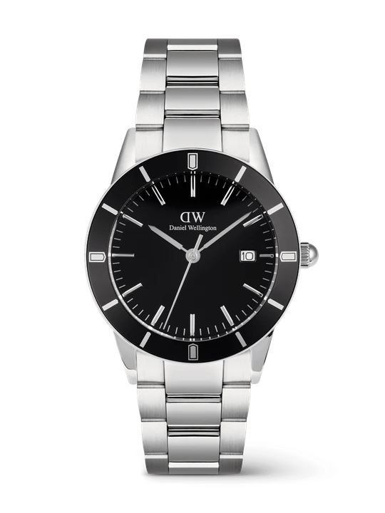 Zdjęcie produktu Daniel Wellington DW Watch Iconic Paradigma Link Black Enamel 40mm MIC srebrny