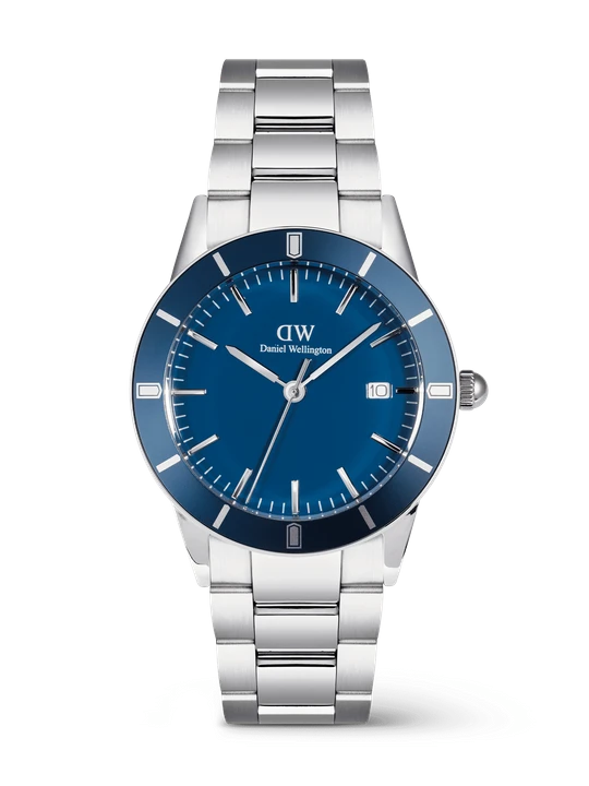 Zdjęcie produktu Daniel Wellington DW Watch Iconic Paradigma Link Blue Enamel 40mm MIC Silver