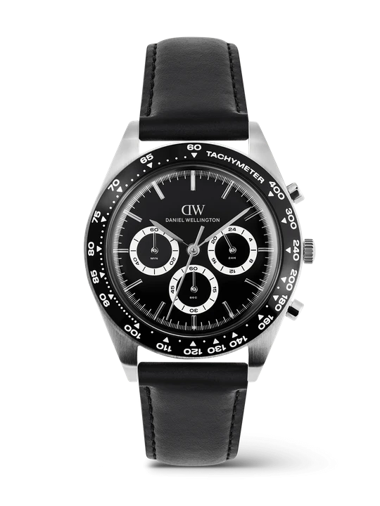 Zdjęcie produktu Daniel Wellington DW Watch Iconic Tachymeter Sheffield Black Silver 42mm