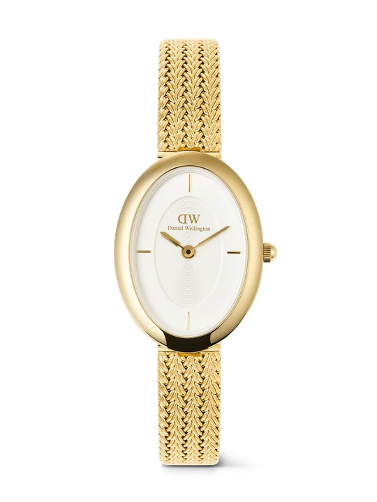 Zdjęcie produktu Daniel Wellington DW Watch Juliette Braided Mesh White Sunray Gold 20x26mm