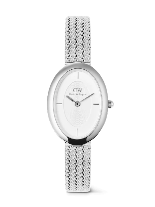Zdjęcie produktu Daniel Wellington DW Watch Juliette Braided Mesh White Sunray Silver 20x26mm