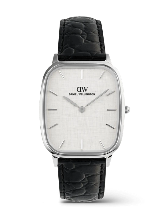Zdjęcie produktu Daniel Wellington DW Watch Marlon Black Croc Belly Linen Silver 32mm