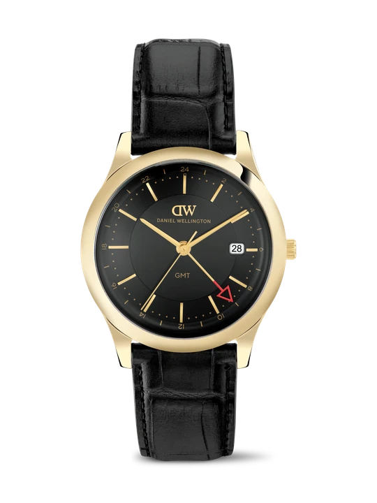 Zdjęcie produktu Daniel Wellington DW Watch Pathfinder GMT Black-Croc Black Gold 39mm