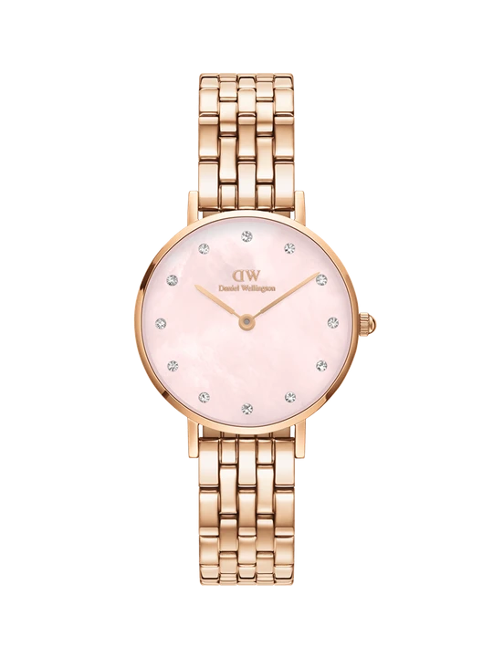 Zdjęcie produktu Daniel Wellington DW Watch Petite Lumine 5-Link Melrose Pink MoP 28mm Rose Gold