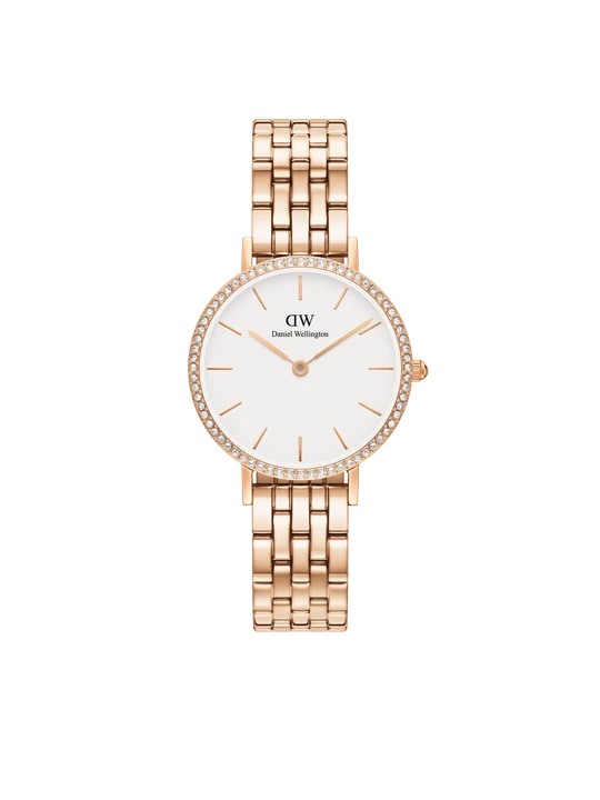 Zdjęcie produktu Daniel Wellington DW Watch Petite Lumine Bezel 5-Link Melrose 28mm Rose Gold