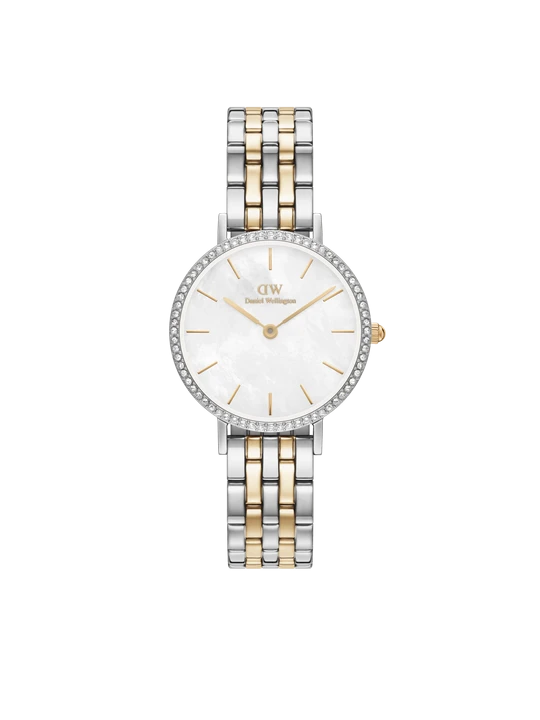 Zdjęcie produktu Daniel Wellington DW Watch Petite Lumine Bezel 5-Link Two-Tone MOP Silver 28mm