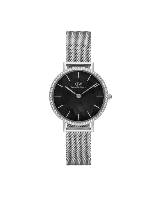 Zdjęcie produktu Daniel Wellington DW Watch Petite Lumine Bezel Sterling Black MOP 28mm Silver