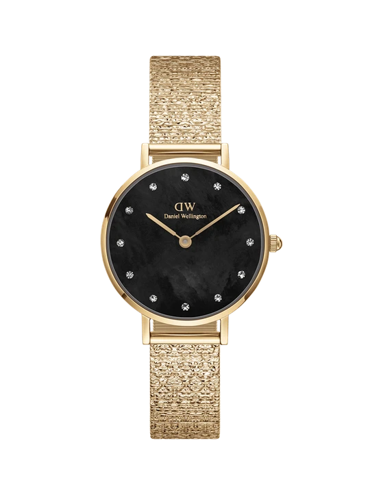 Zdjęcie produktu Daniel Wellington DW Watch Petite Lumine Pressed Piano Black MoP Gold 28mm