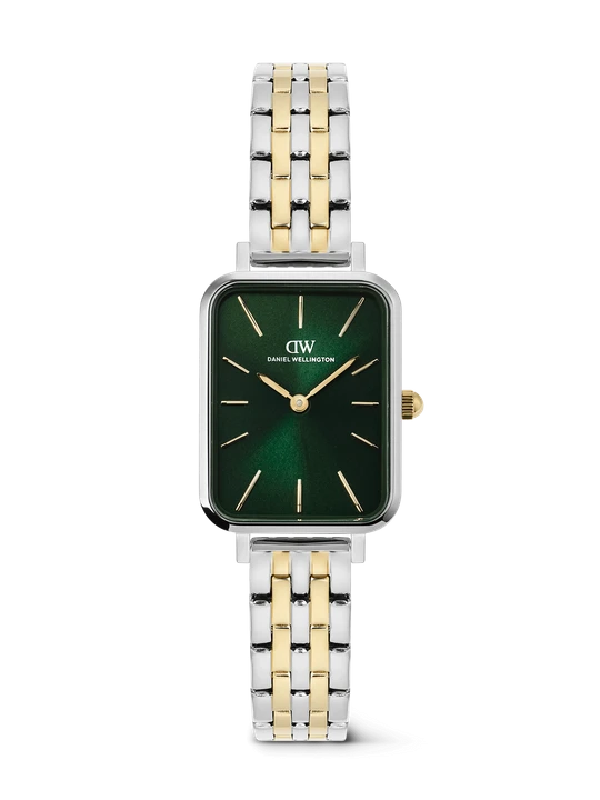 Zdjęcie produktu Daniel Wellington DW Watch Quadro 5-link Emerald Two Tone 20x26mm Silver