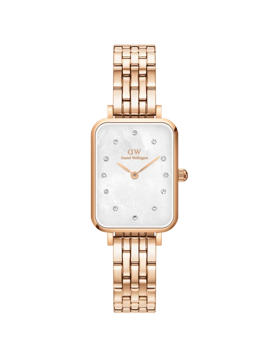 Zdjęcie produktu Daniel Wellington DW Watch Quadro Lumine 5-Link Melrose MoP 20x26mm Rose Gold