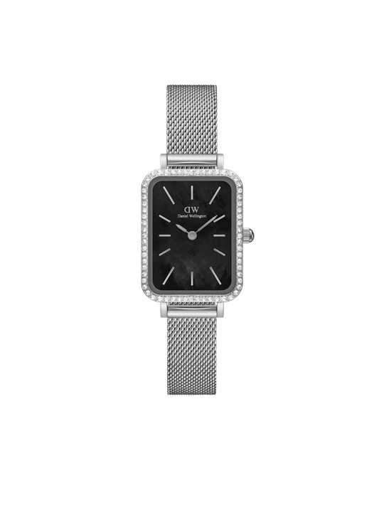 Zdjęcie produktu Daniel Wellington DW Watch Quadro Lumine Bezel Sterling Black MOP 20x26mm Silver