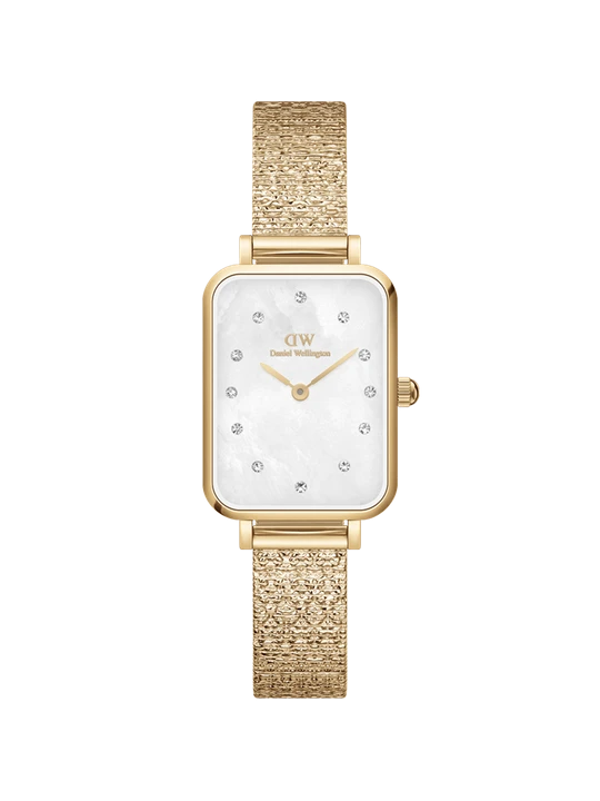 Zdjęcie produktu Daniel Wellington DW Watch Quadro Lumine Pressed Piano White MoP Gold 20x26mm