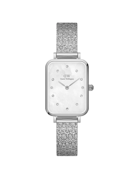Zdjęcie produktu Daniel Wellington DW Watch Quadro Lumine Pressed Piano White MoP Silver 20x26mm