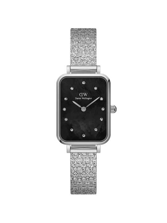 Zdjęcie produktu Daniel Wellington DW Watch Quadro Lumine Pressed Piano Black MoP Silver 20x26mm