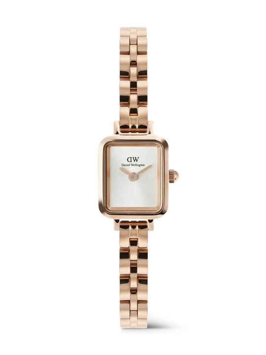 Zdjęcie produktu Daniel Wellington DW Watch Quadro Mini Arch 3-link White Sunray Rose Gold 15.4X18.2mm