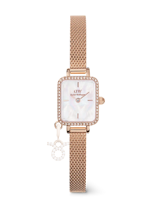 Zdjęcie produktu Daniel Wellington DW Watch Quadro Mini Crystal Zodiac Melrose 15.4x18.2mm Rose Gold