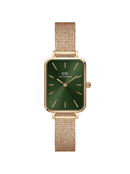 Zdjęcie produktu Daniel Wellington DW Watch Quadro Pressed Melrose Emerald 20x26mm Rose Gold
