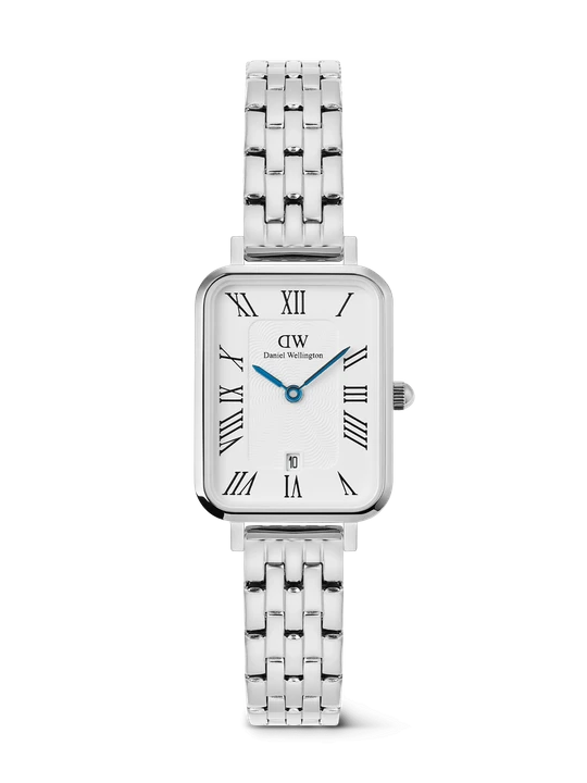 Zdjęcie produktu Daniel Wellington DW Watch Quadro Roman Numerals Date 5-link Silver 20x26mm