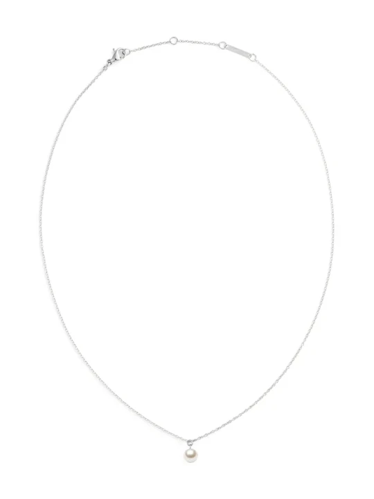 Zdjęcie produktu Daniel Wellington naszyjnik z zawieszką damski ze stali nierdzewnej z perłą srebrny